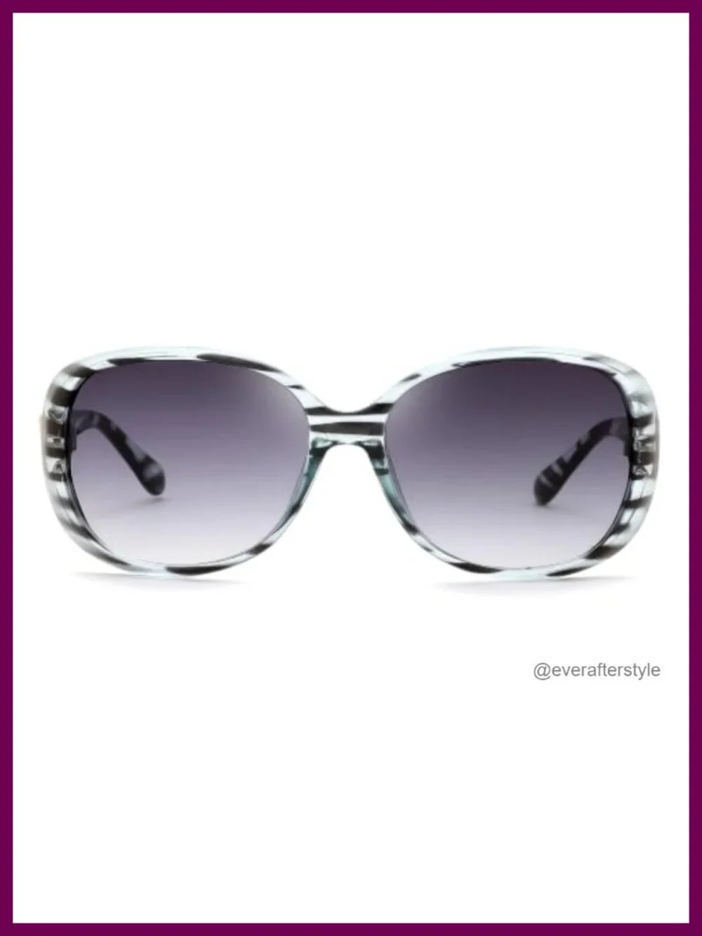 Vintage Oversized Wraparound Sunglasses UV400 Square